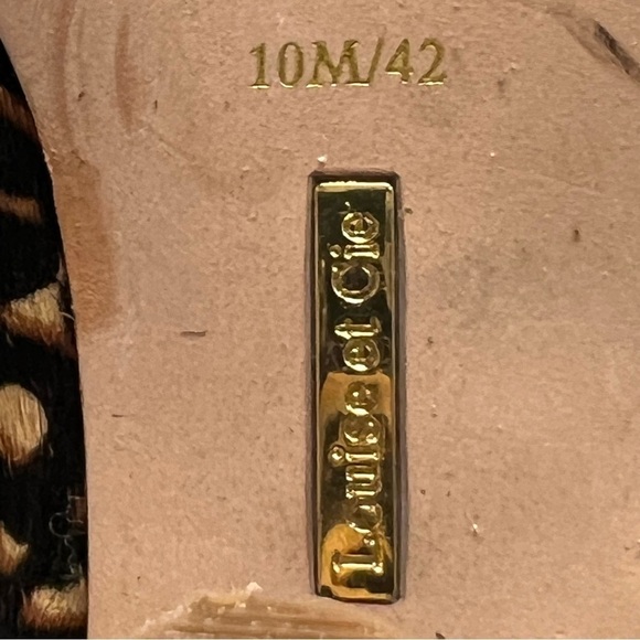 Louise et Cie Zirelle Leather Calf Hair Animal Print Cylinder Heel Booties 10/42 - Picture 13 of 15